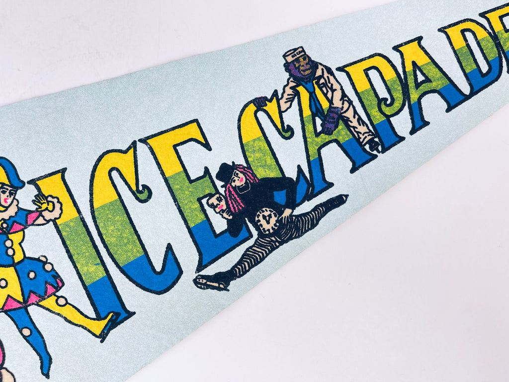 Product image for 'vintage ice capades tapered pennant wall hanging' (view 0acf7b)