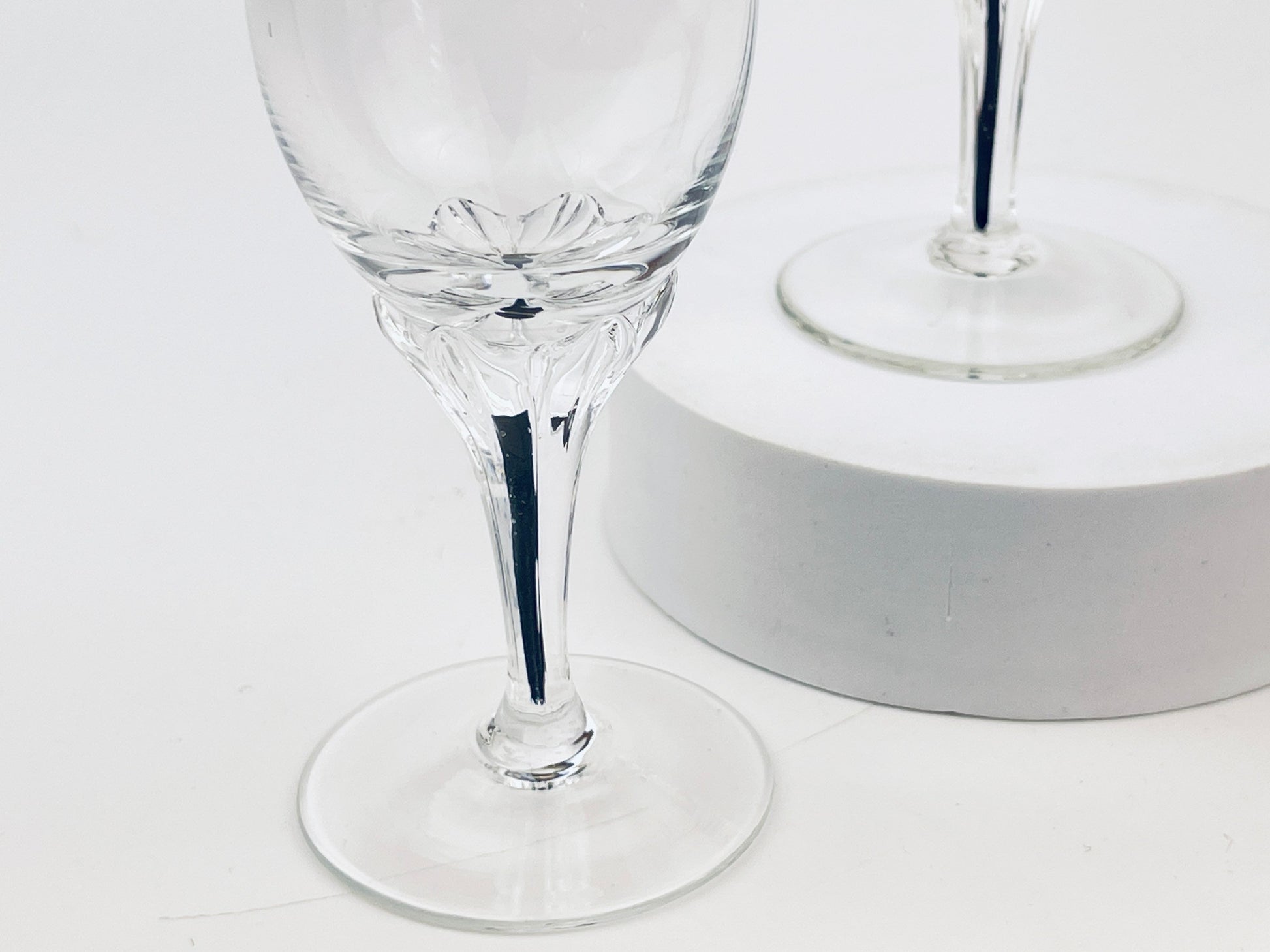 Product image for 'vintage exquisite belfor glasses or decanter czech clear black stripe art glass' (view 203805)