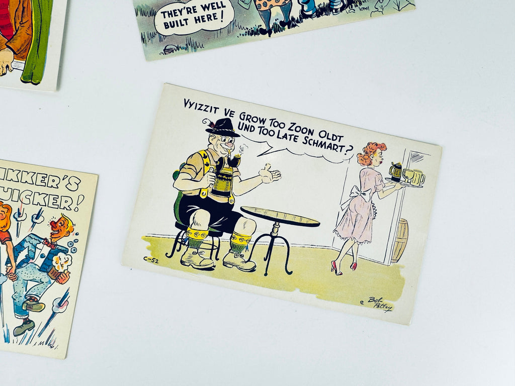 Product image for 'vintage funny gag cartoon postcards sold separately made in usa' (view 037cf6)