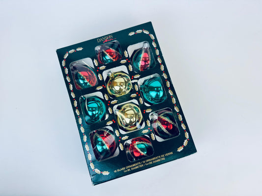 Product image for 'vintage glass christmas tree ornaments set of ten 10 danson decor' (view 0ff595)