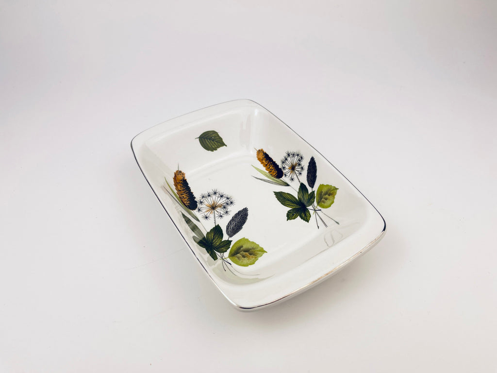 Product image for 'vintage midwinter stylecraft staffordshire england fashion shape candy bowl trinket bowl woodland pond pattern' (view 2ea694)