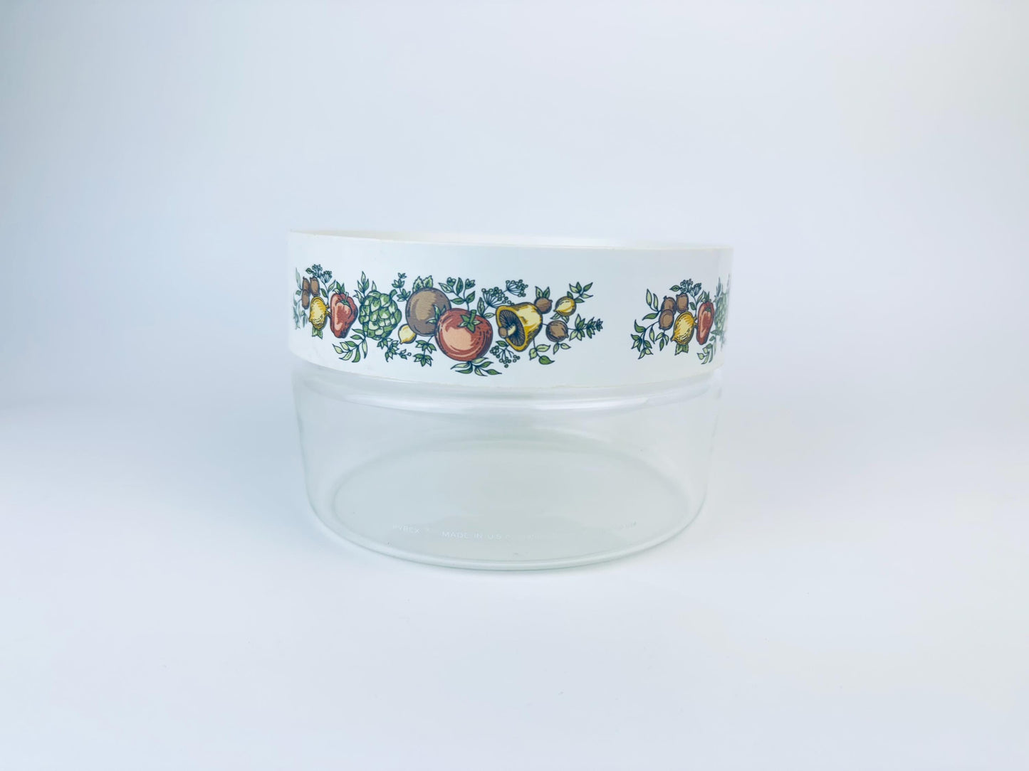 Product image for 'vintage air tight pyrex spice of life glass plastic jar container made in usa sold separately' (view 8100ed)