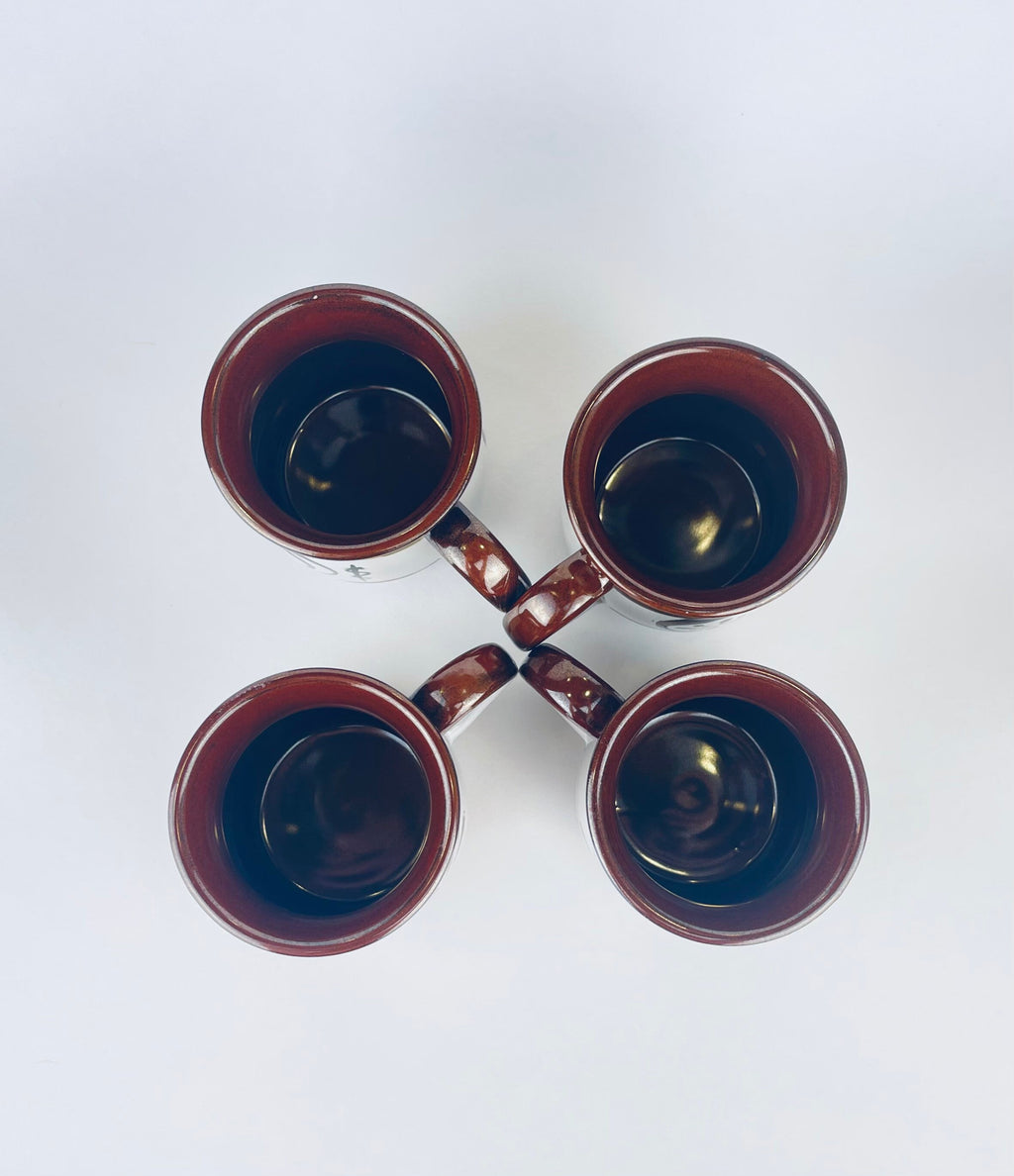 Product image for 'vintage atomic eye ceramic mugs set of four 4 made in japan' (view 7bd807)