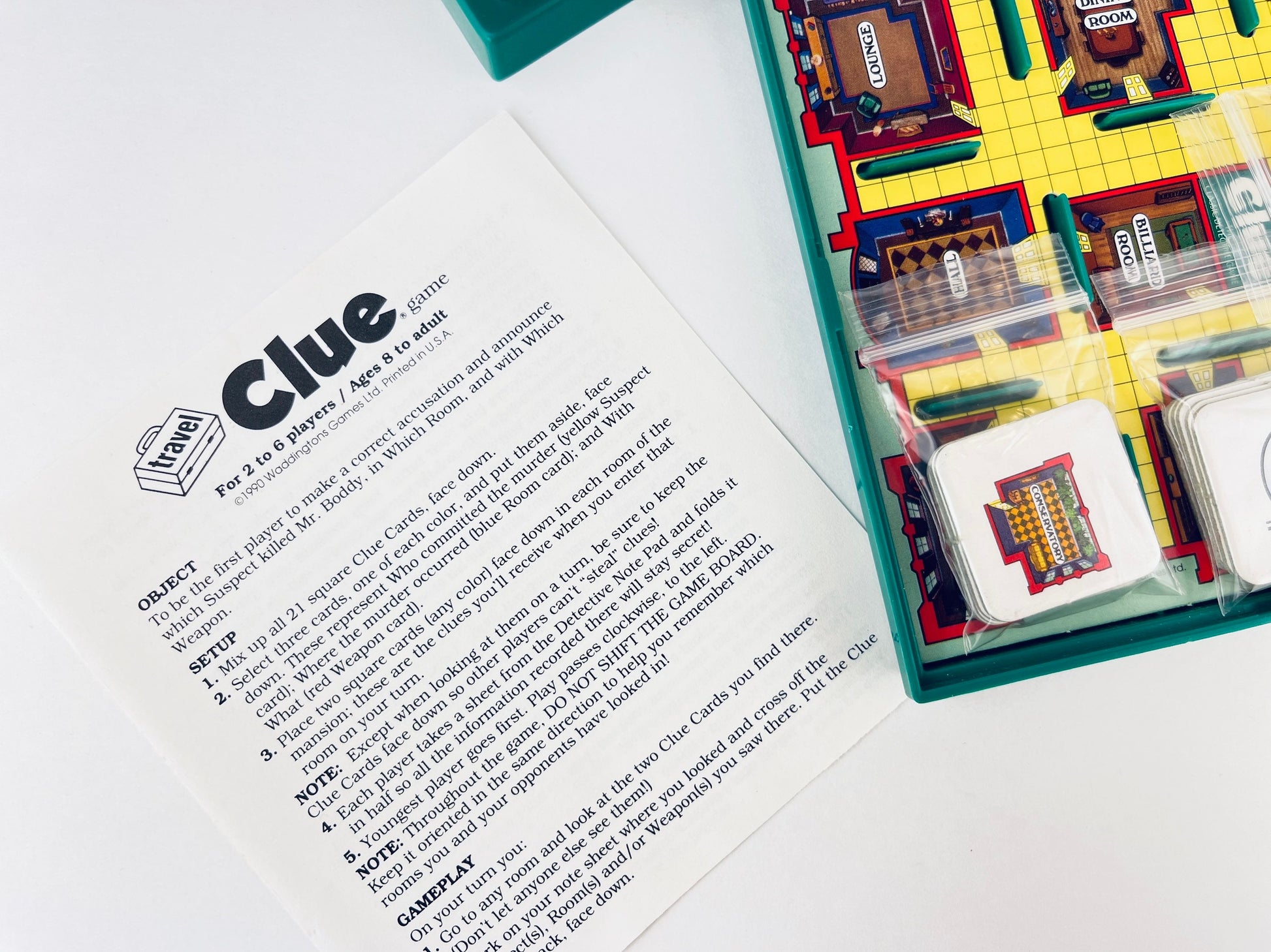 Product image for 'vintage clue travel car game parker brothers classic detective game' (view bdff35)
