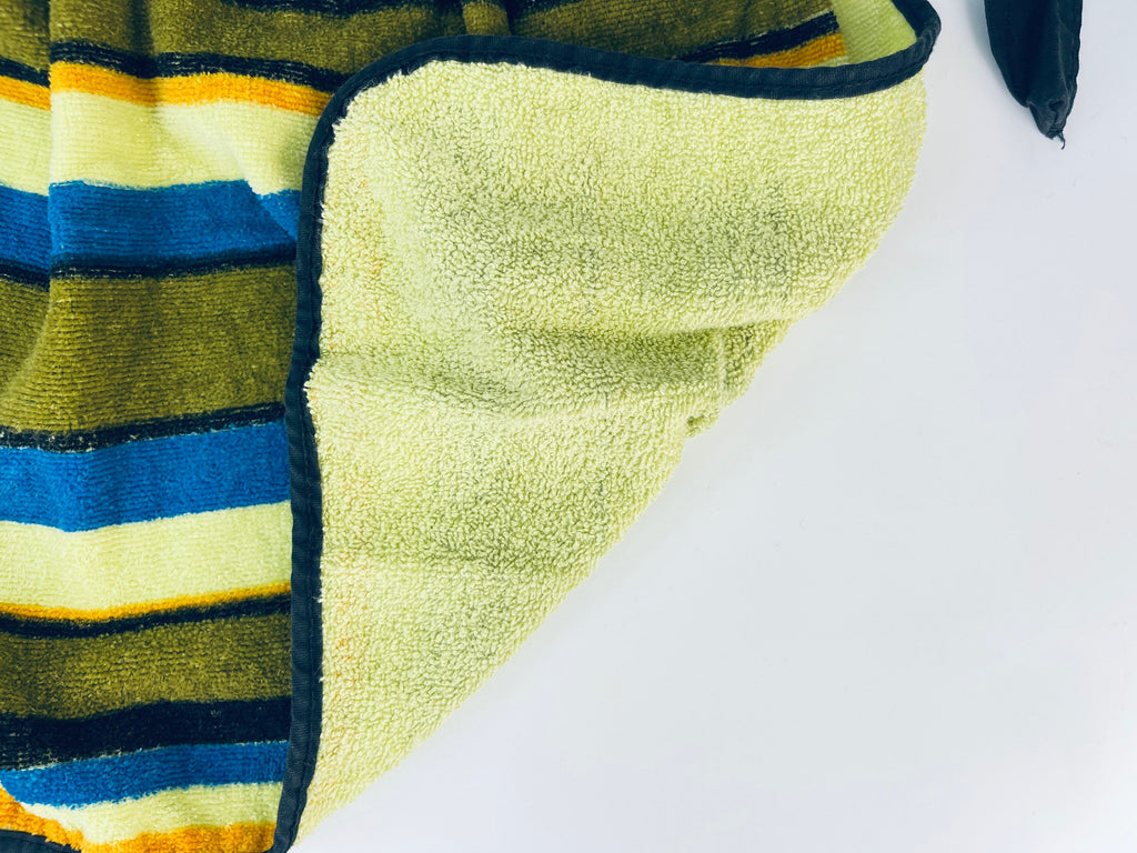 Product image for 'vintage striped green terry cloth towel waist apron black ties' (view 76a3bf)