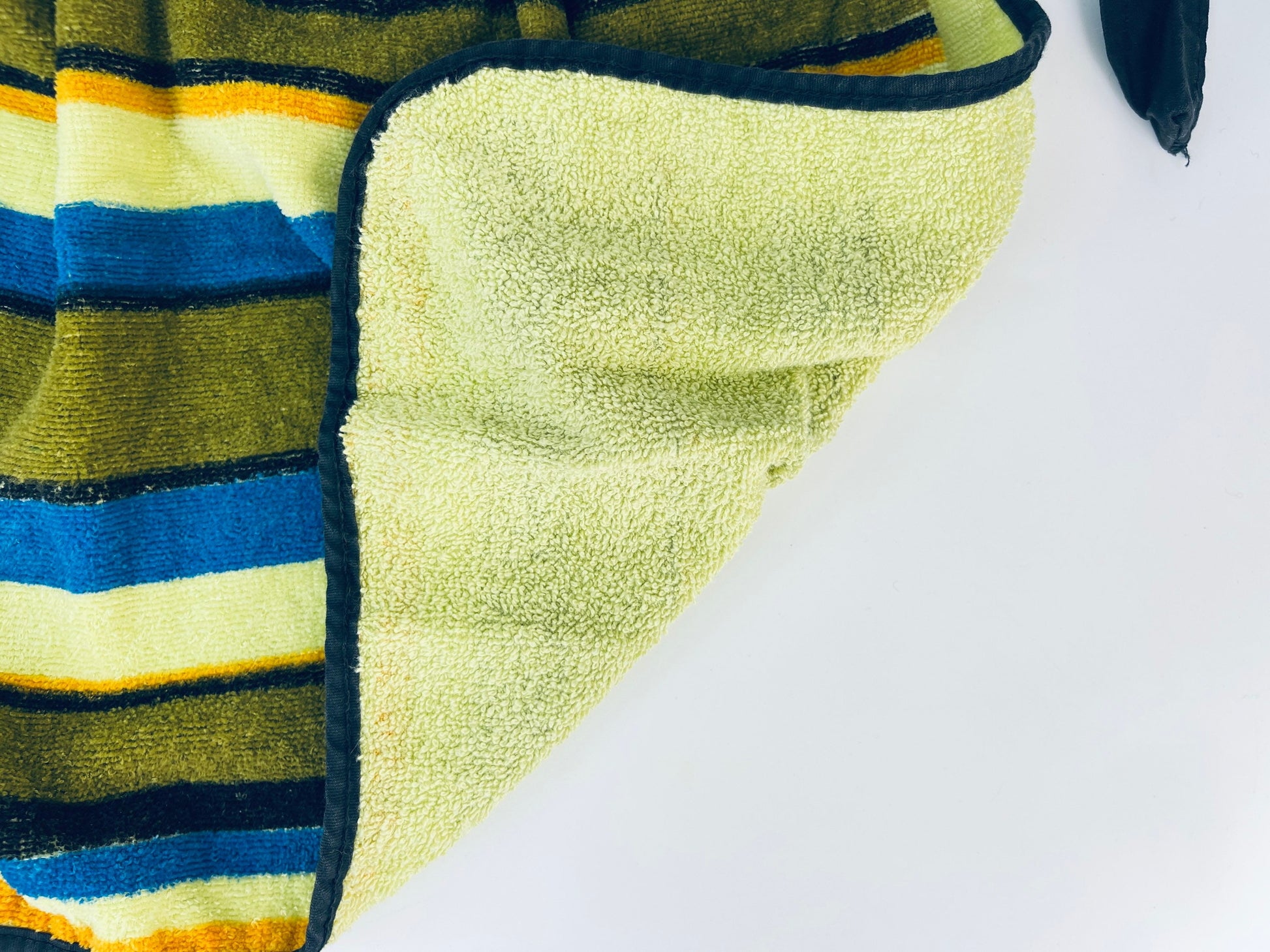 Product image for 'vintage striped green terry cloth towel waist apron black ties' (view 76a3bf)