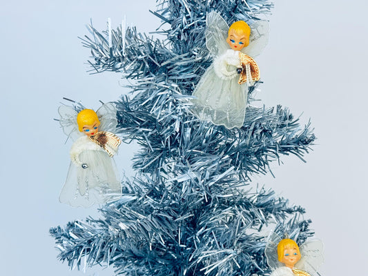 Product image for 'vintage kitsch mid century angel christmas ornaments retro holiday decor' (view 99c5bb)