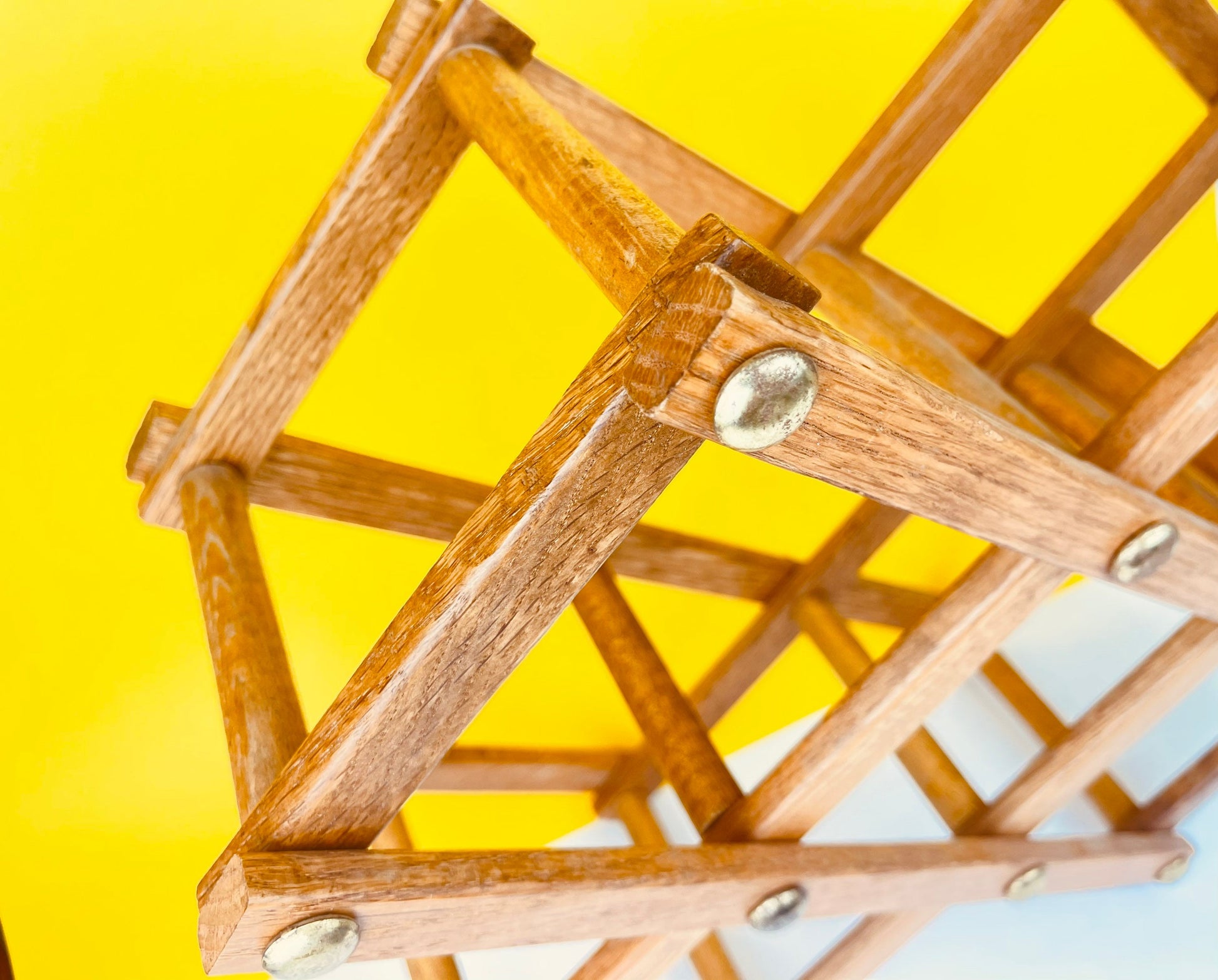 Product image for 'vintage 1970s collapsible wooden wine rack 5 bottle mid century barware' (view 778816)