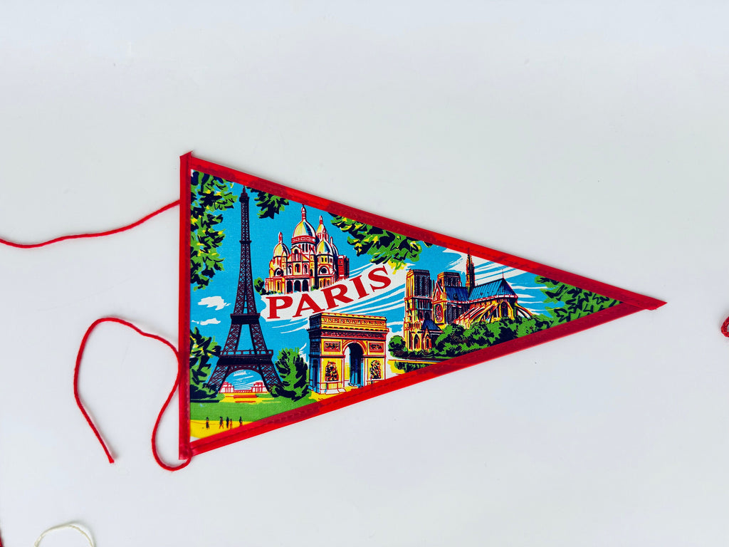 Product image for 'vintage paris london scotland and roma small tapered pennant wall hanging sold separately' (view 651e57)