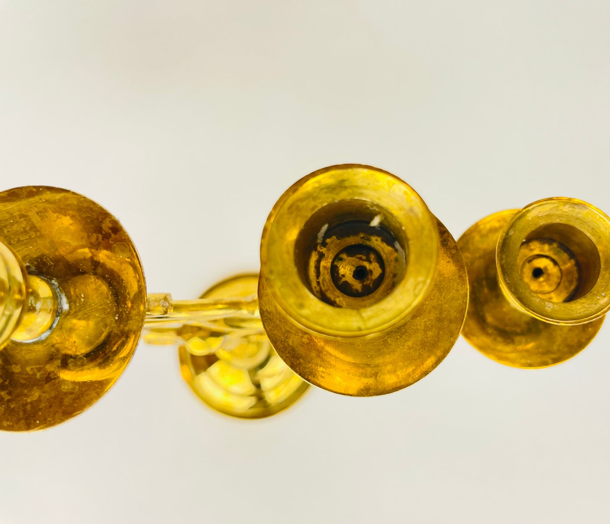 Product image for 'vintage brass candelabra five candlestick holder' (view 5fee01)