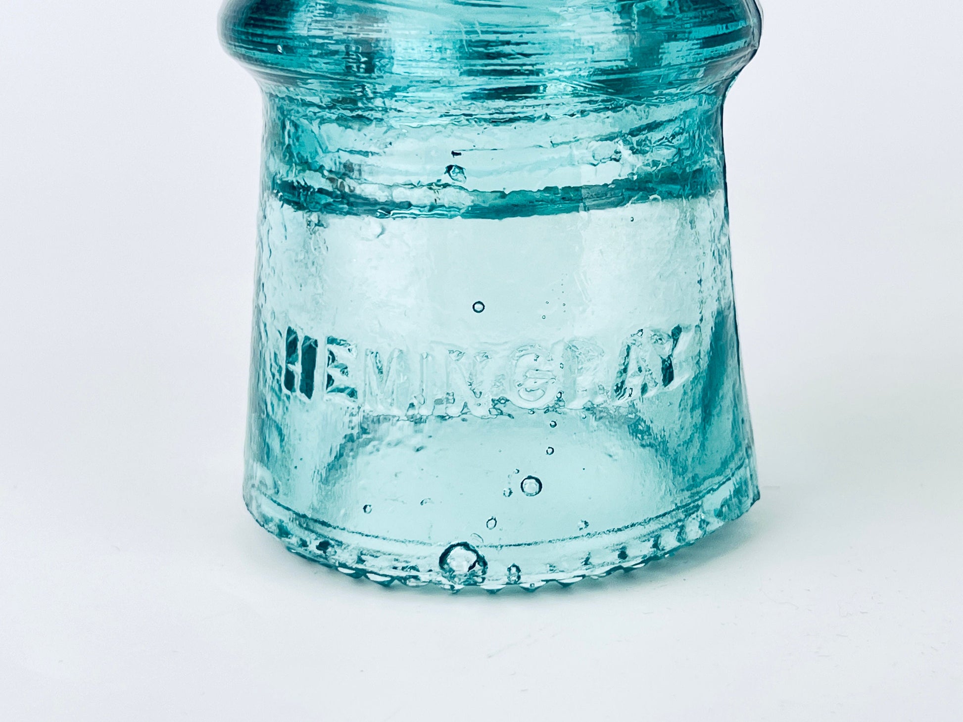 Product image for 'vintage hemingray aqua marine glass insulator glass paperweight' (view 67d910)