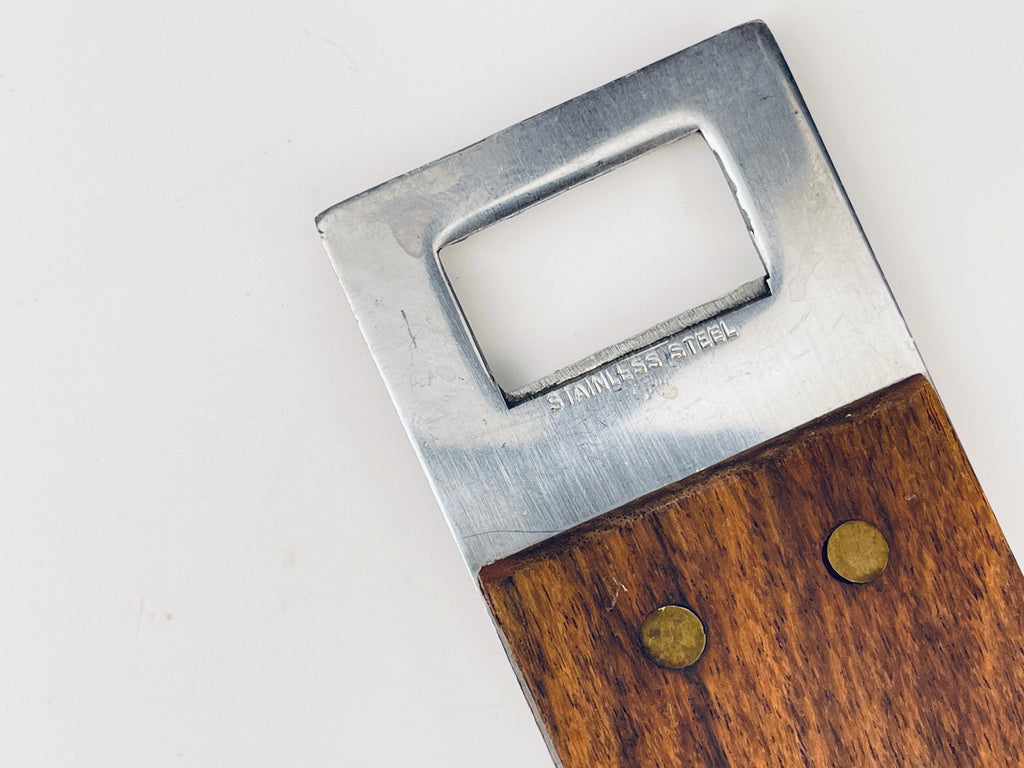 Product image for 'vintage packard 1909 wood stainless steel bottle opener made in japan' (view 57f1bd)
