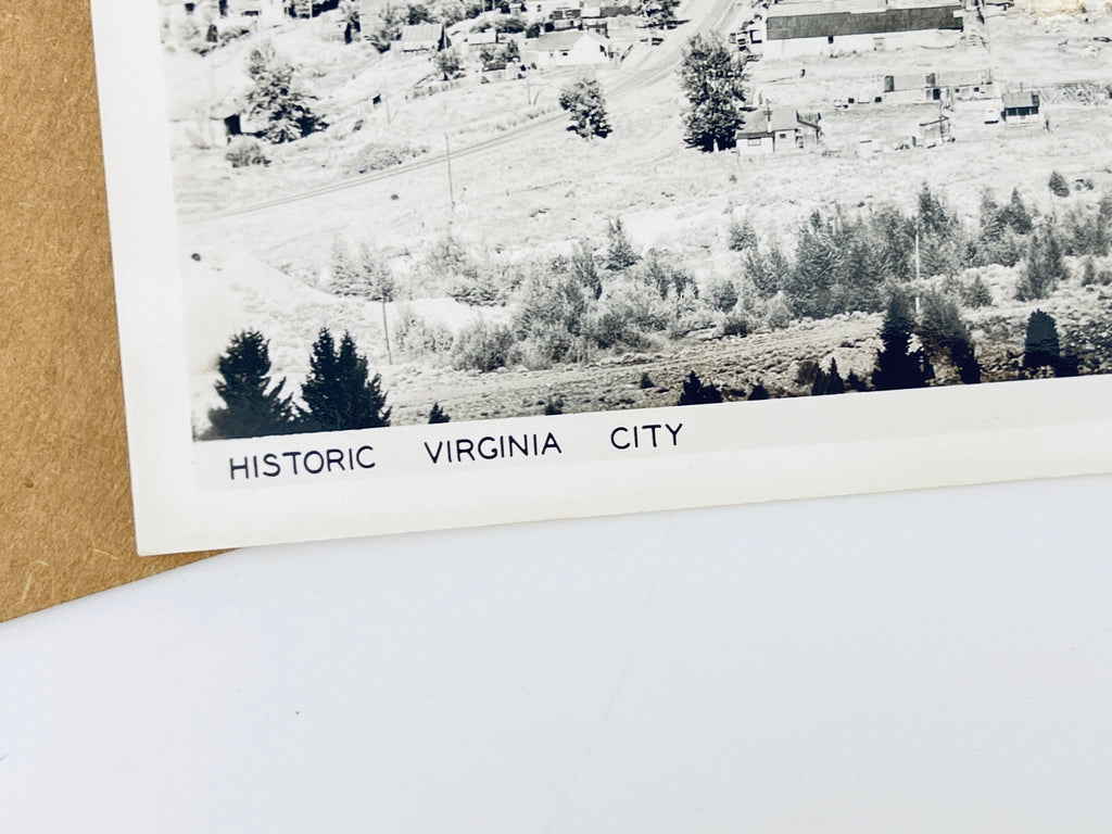Product image for 'vintage historic virginia city montana postcard kodak paper printed black white' (view f2160a)