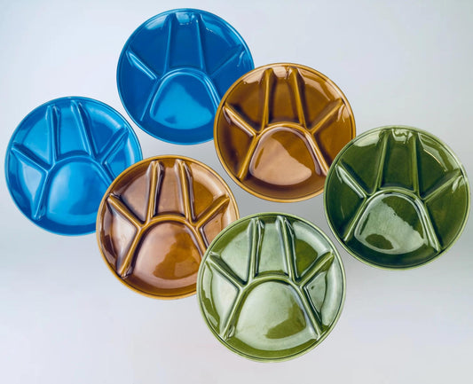 Product image for 'vintage niderville france glazed ceramic 8 5 fondue sushi plates set of two 2 made in france colour sets sold separately' (view abe8f3)