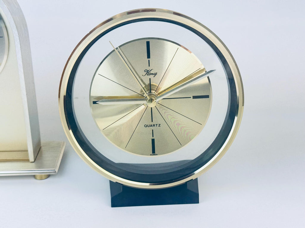 Product image for 'vintage daniel dakota konig quartz tabletop clocks sold separately' (view c081d6)