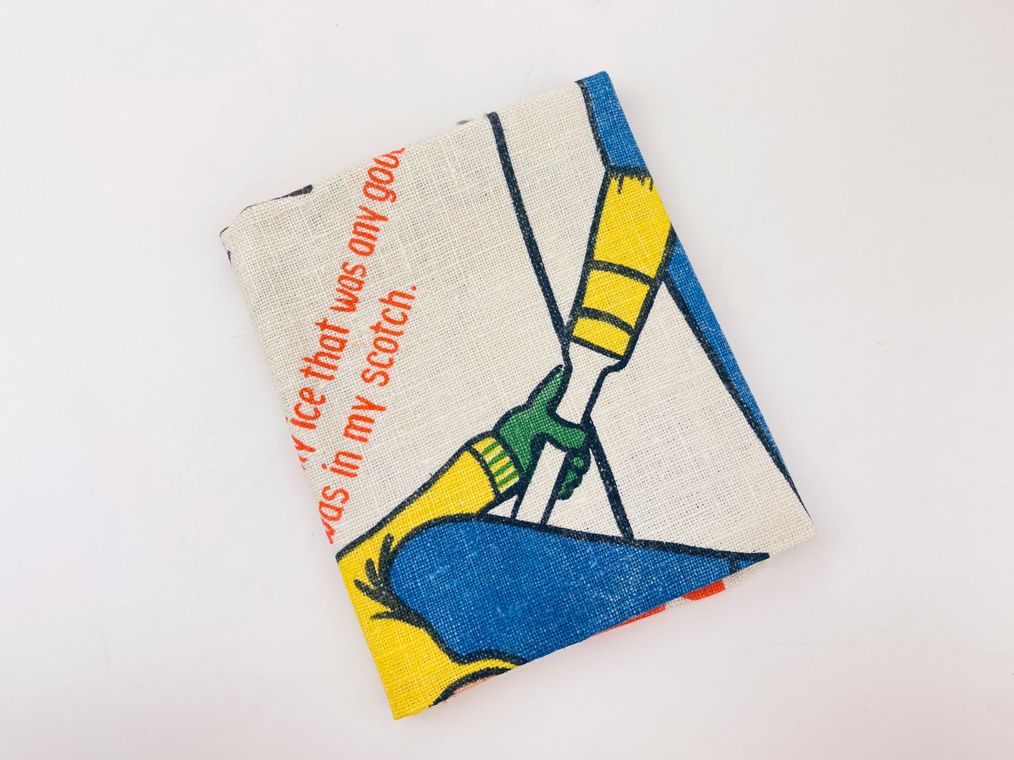 Product image for 'vintage 1970s curlers crying tea towel textilimpex poland humorous curling gift' (view db0f1a)