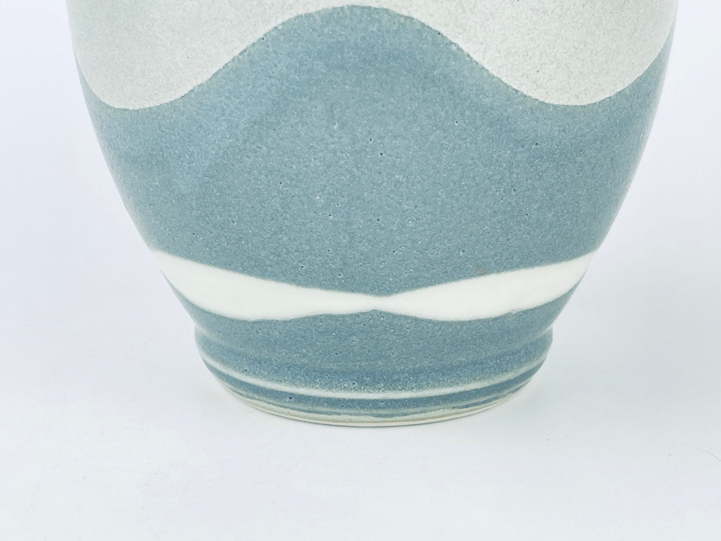 Product image for 'vintage handpainted grey swirl ceramic vase otagiri made in japan' (view 731c4c)