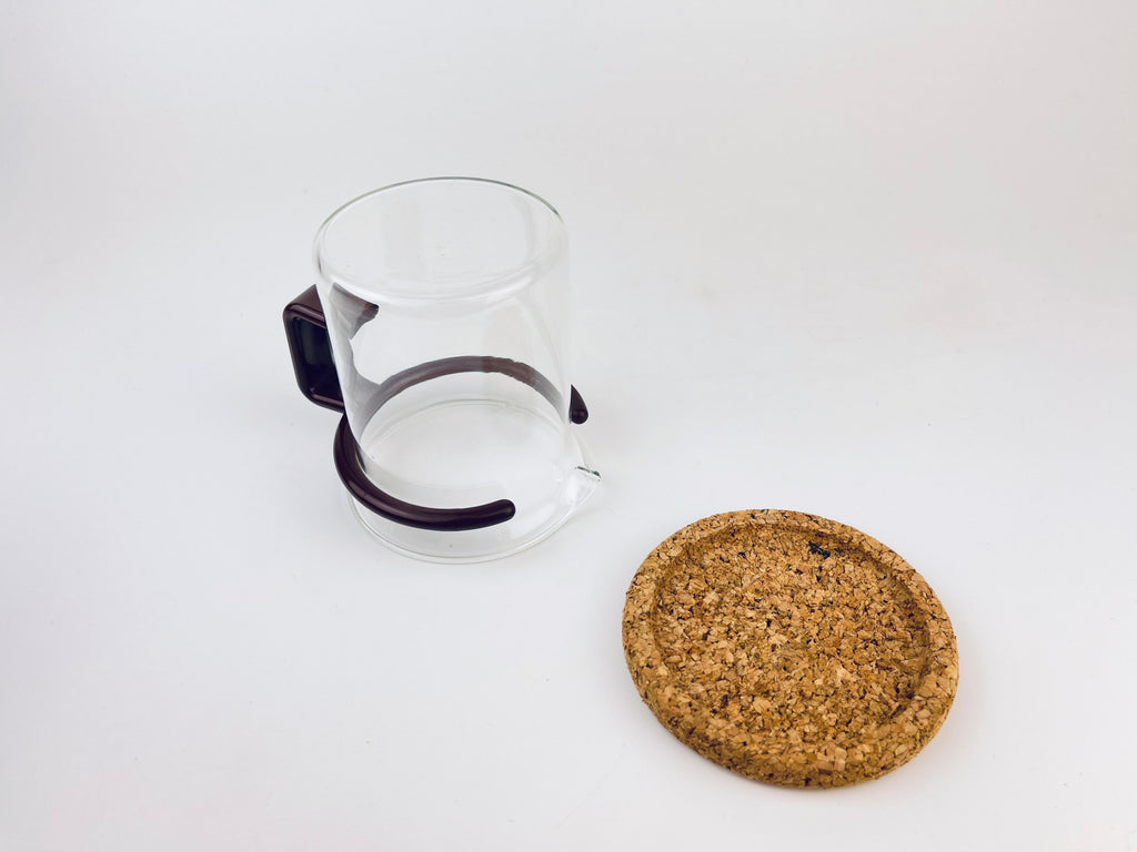 Product image for 'vintage brown bodum espresso demitasse glass coffee creamer sugar bowl set set of two 2' (view b0c0ab)