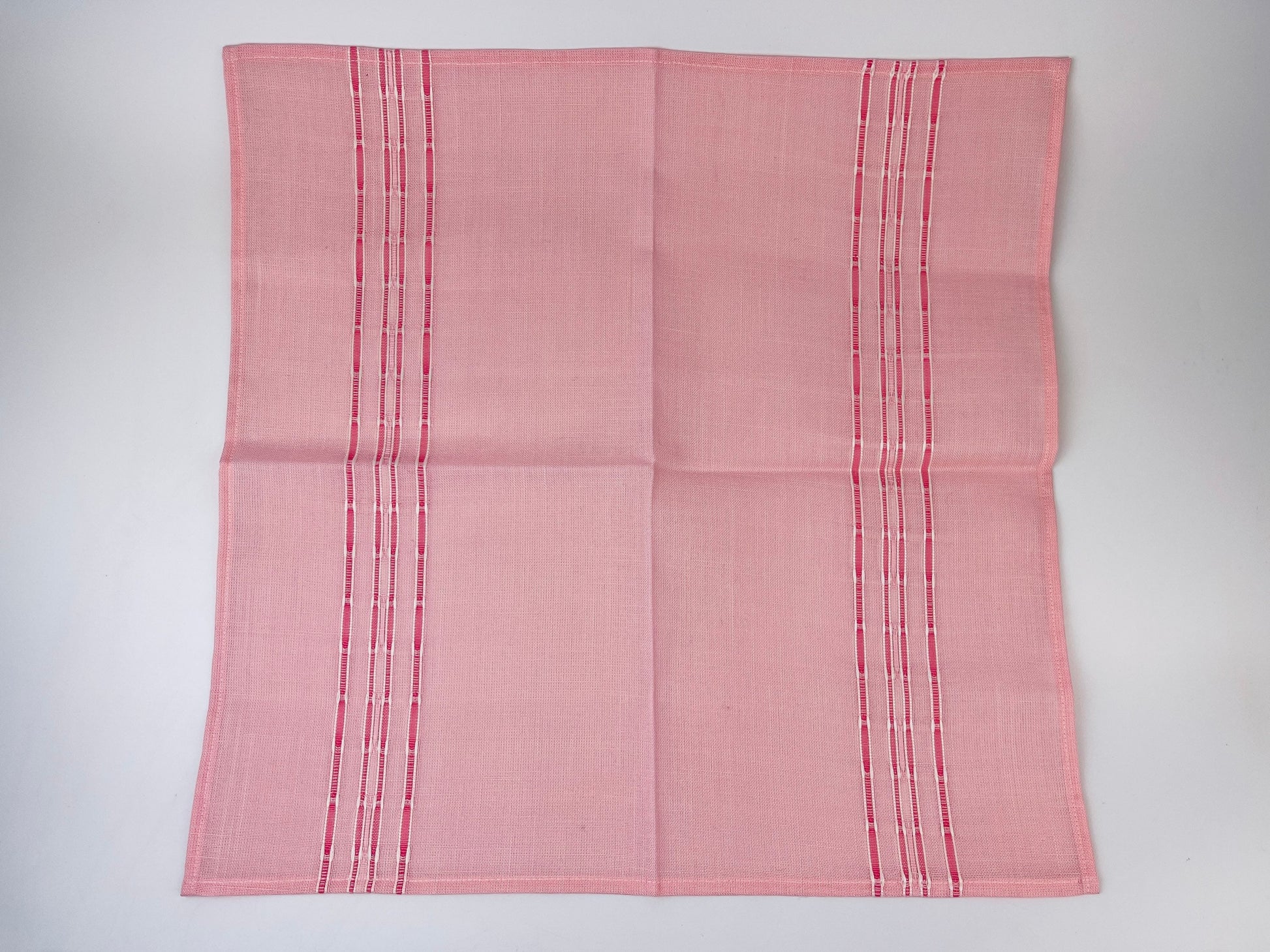 Product image for 'vintage sears roebuck co pink white square placemats set of four 4 harmony house made new old stock nos' (view c24e59)