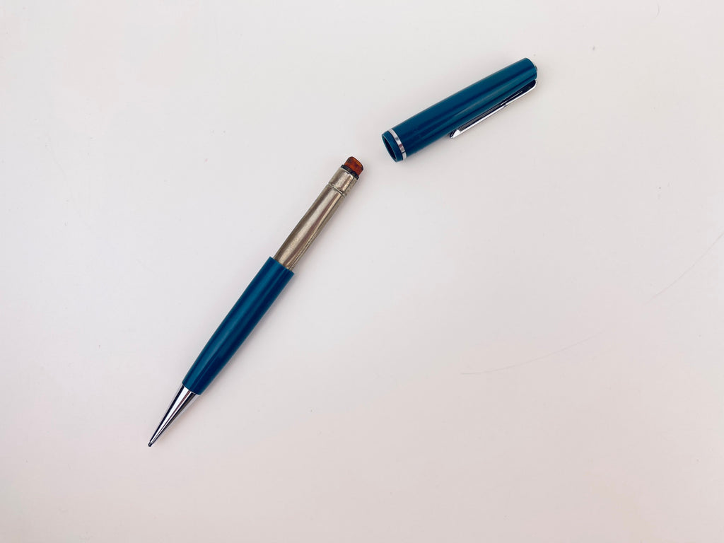 Product image for 'vintage watermans mechanical pencil ink quill pen set blue silver made in canada for smoothest writing quality' (view b2a564)