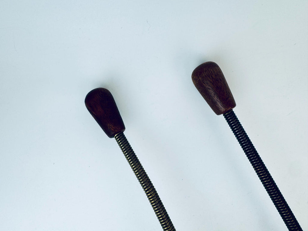 Product image for 'vintage shoemaster faux brown leather shoe trees set of 2' (view 817bcb)