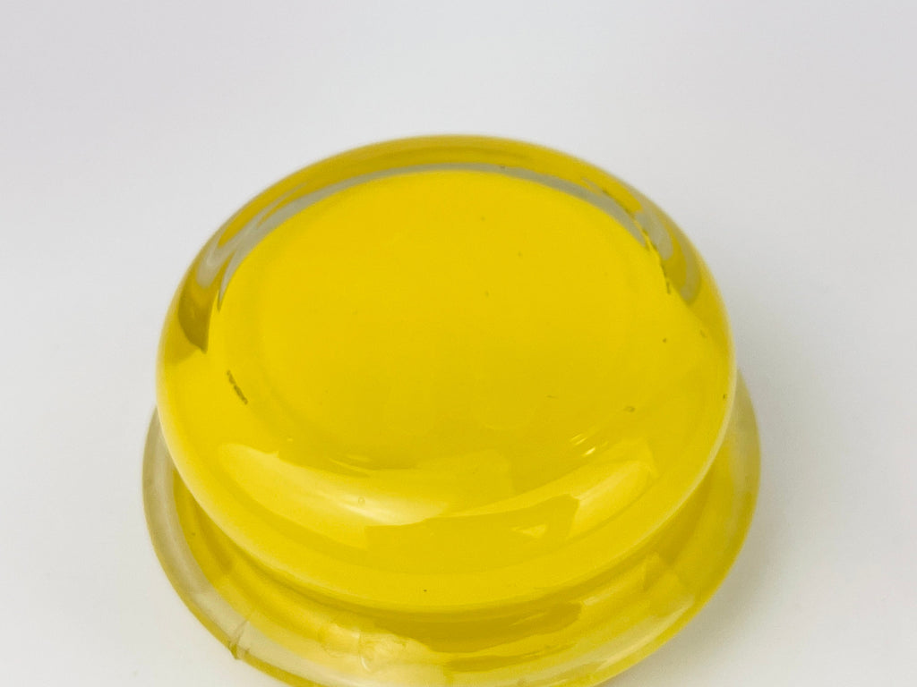 Product image for 'vintage tall airtight glass jar bold yellow lid' (view e9426e)