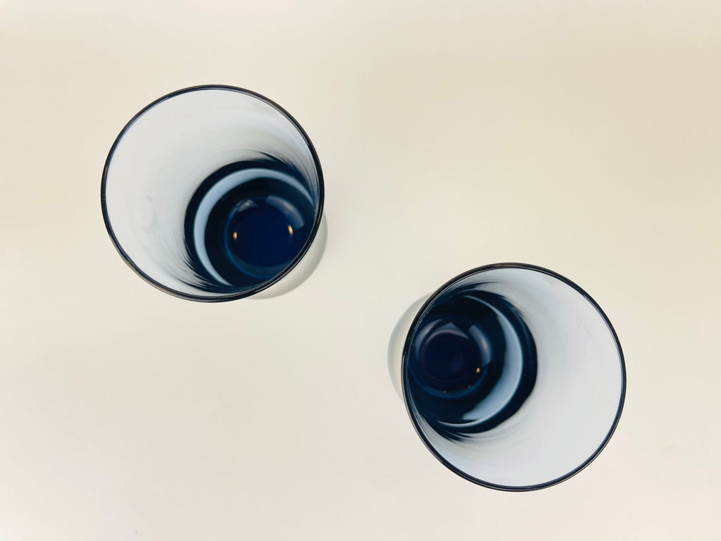 Product image for 'vintage mcm libbey apollo blue glassware sets sold separately' (view 491284)
