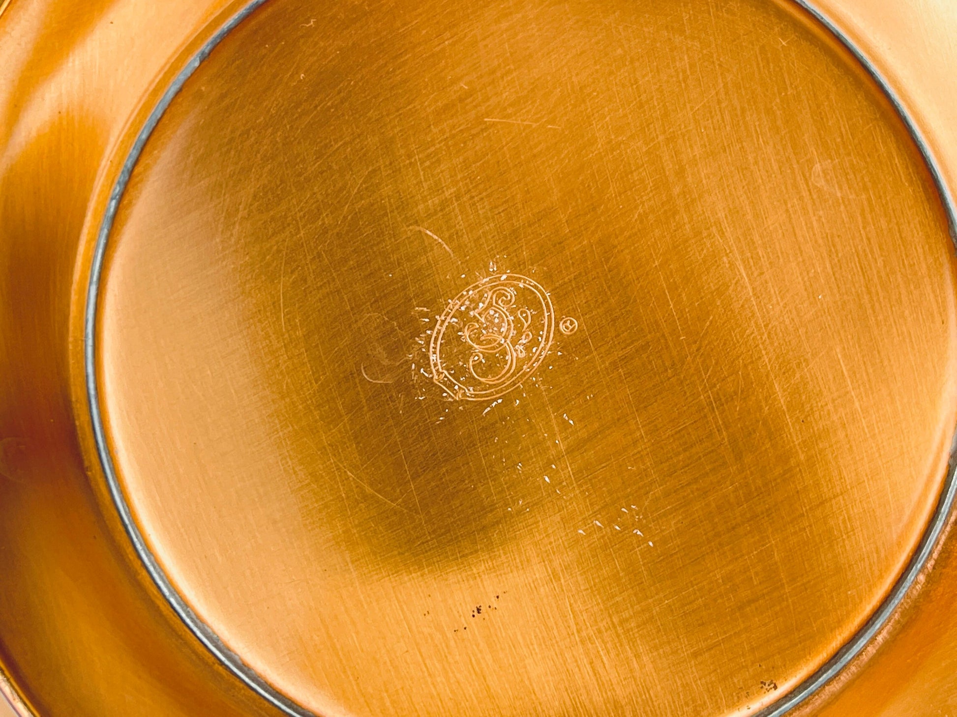 Product image for 'vintage round copper planter coppercraft guild attractive aged metal patina' (view 3a0019)