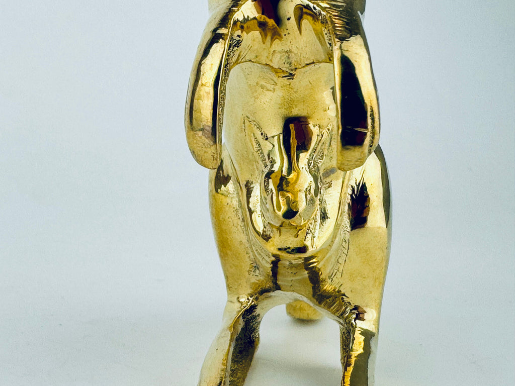 Product image for 'vintage solid brass kangaroo joey figurine' (view 8d9d37)