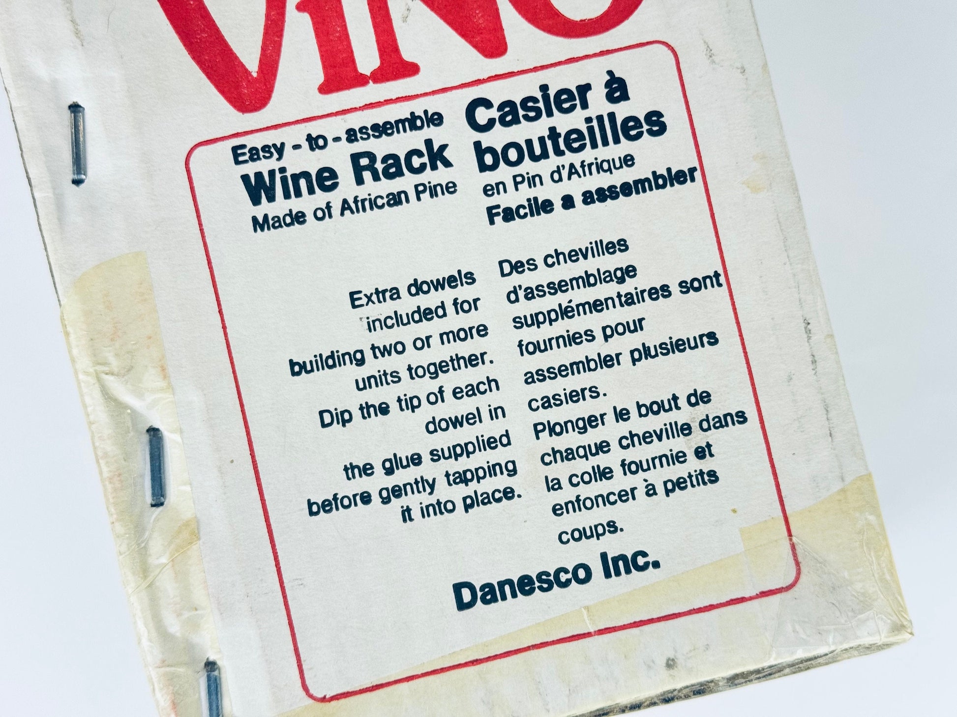 Product image for 'vintage vino wooden wine rack eight 8 bottle capacity sommelier gift new old stock nos' (view fad03f)
