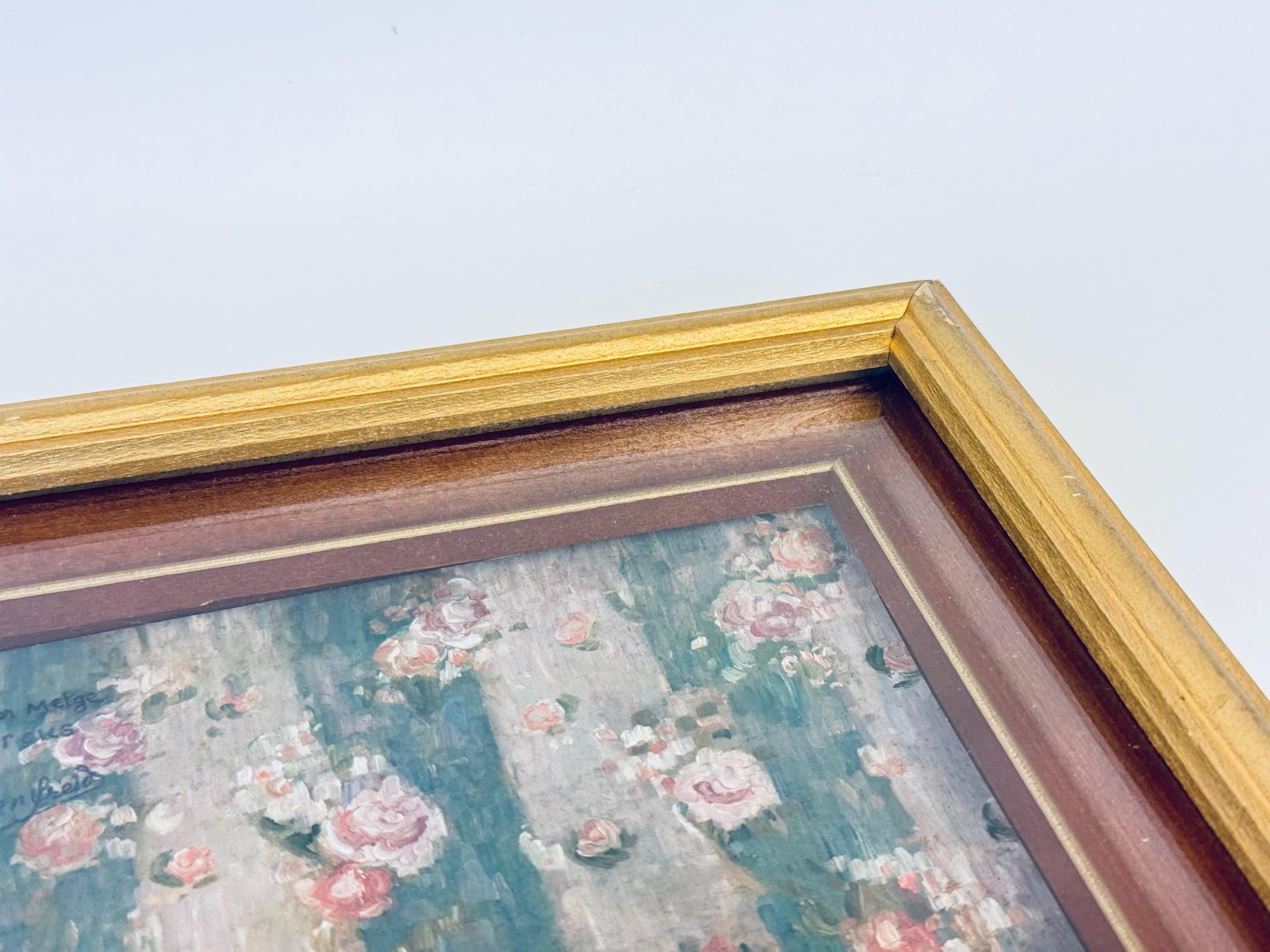 Product image for 'vintage ornate gold painted wood double framed 9 x 12 wall mounted picture frame' (view 1f42b8)