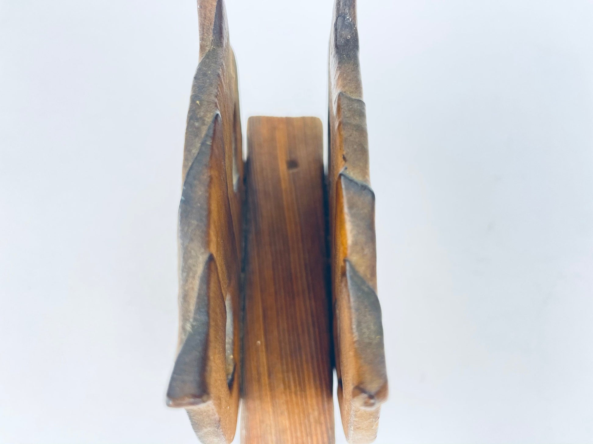 Product image for 'vintage wood owl napkin file holder textured wood grain metal rivets' (view 941d31)