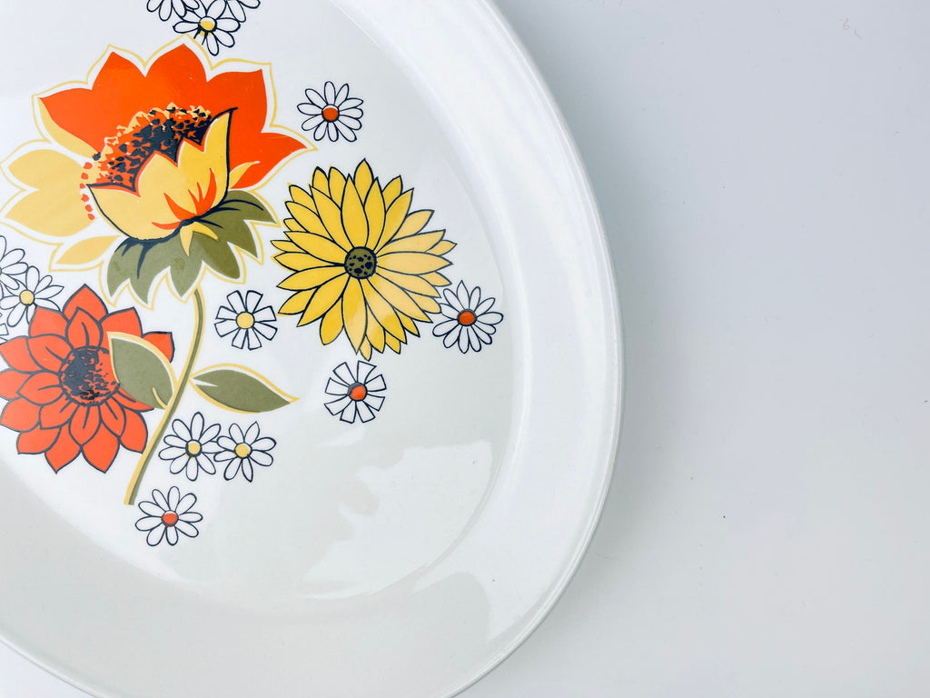Product image for 'vintage pasadena johnson bros oval serving tray plater flower pattern ironstone made in england' (view 8d42e8)