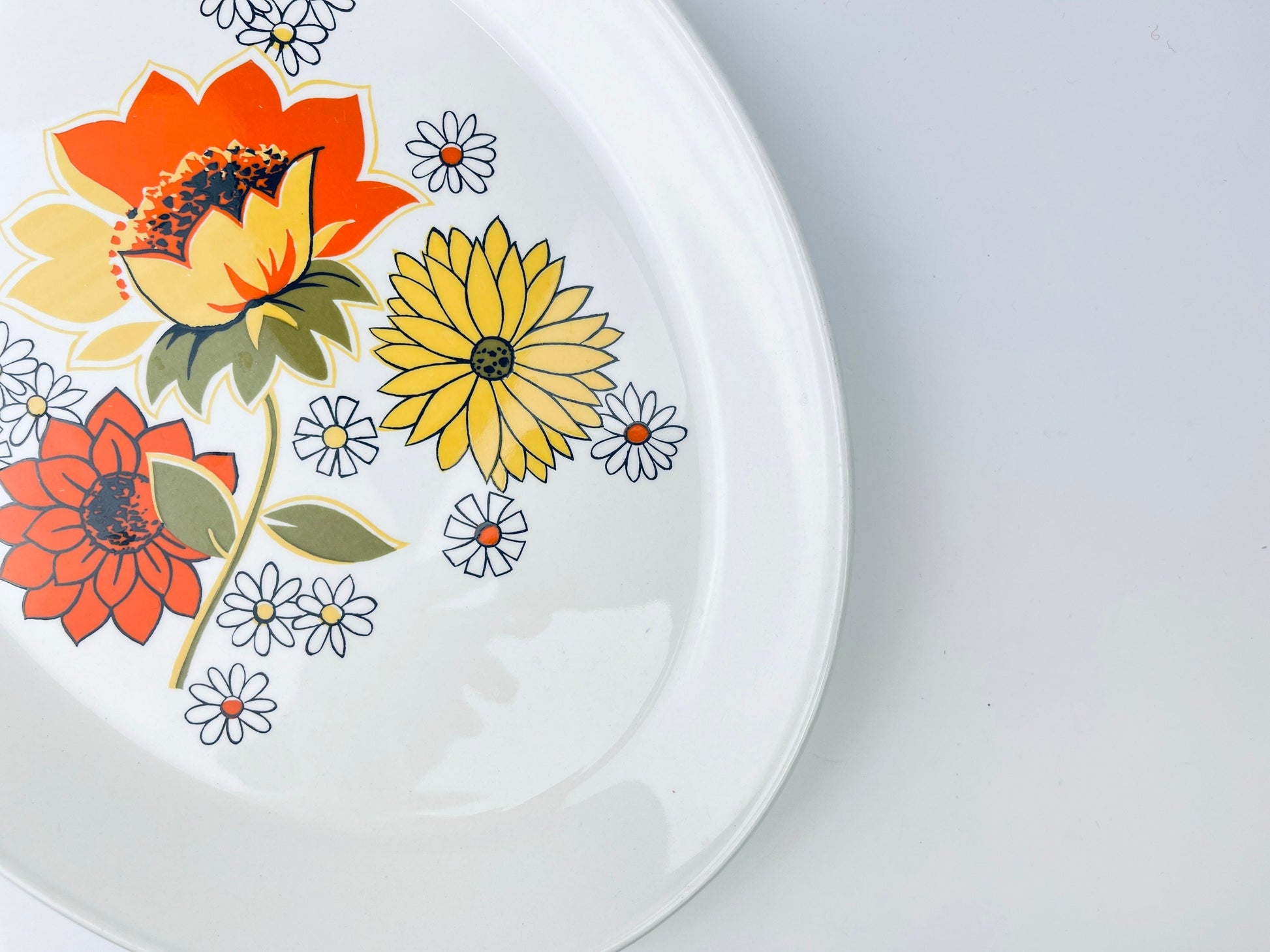Product image for 'vintage pasadena johnson bros oval serving tray plater flower pattern ironstone made in england' (view 8d42e8)
