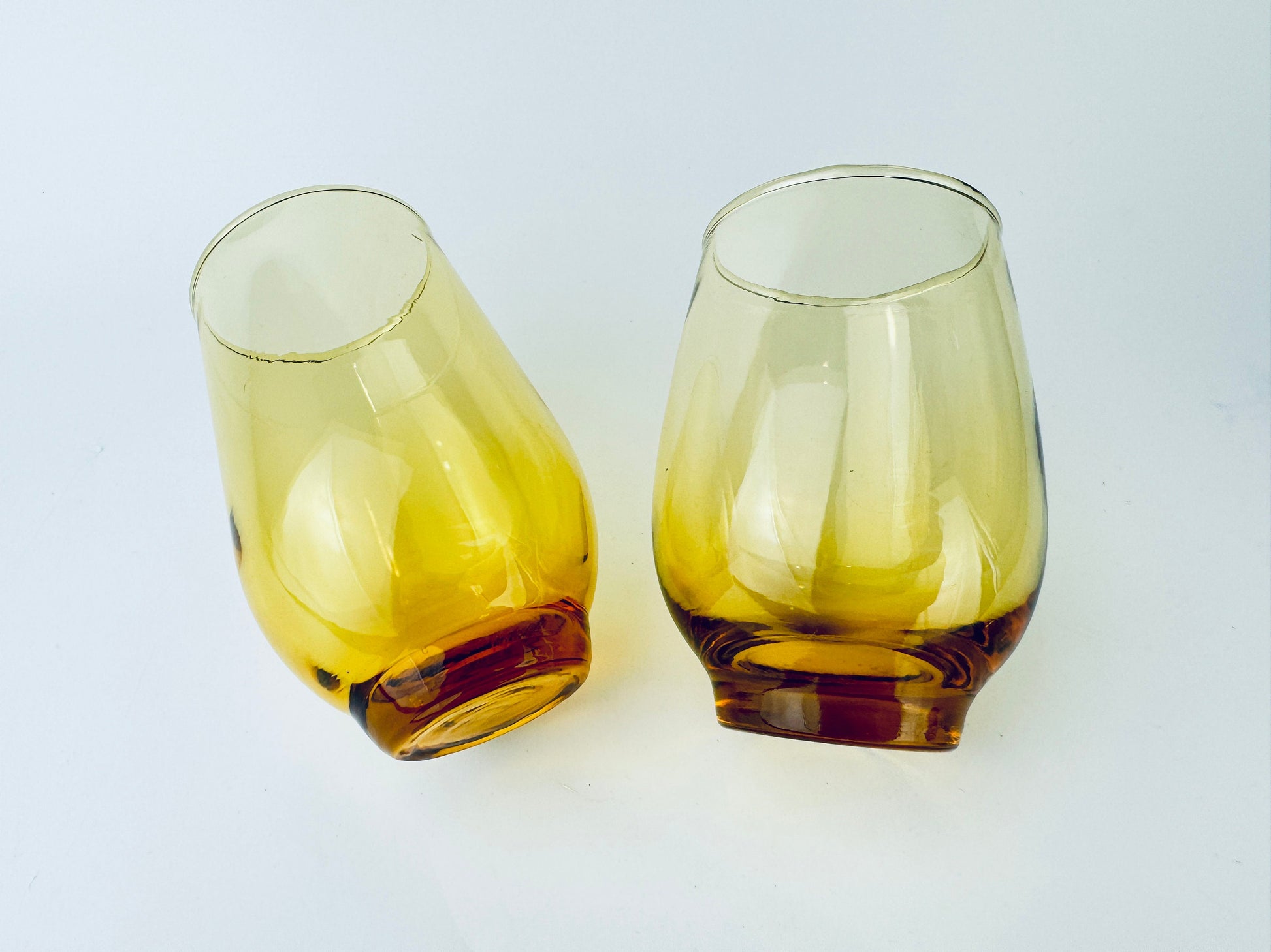 Product image for 'vintage libbey tempo amber glassware barware gift set sold separately' (view 7b258f)
