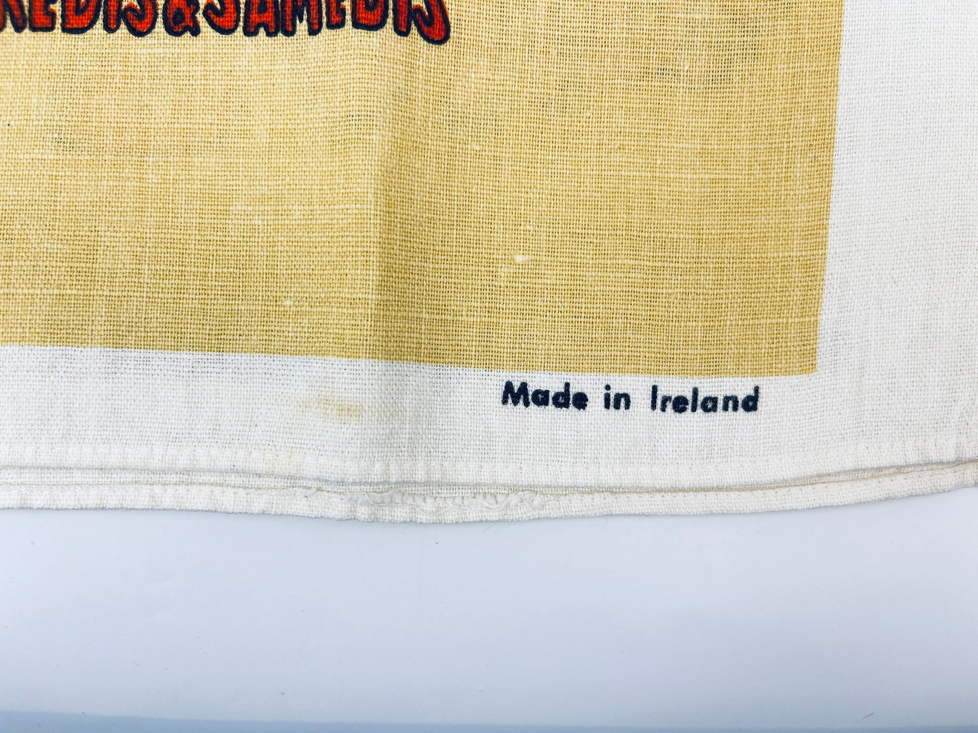 Product image for 'vintage moulin rouge tea towel statement towel made in ireland' (view cd7e7c)