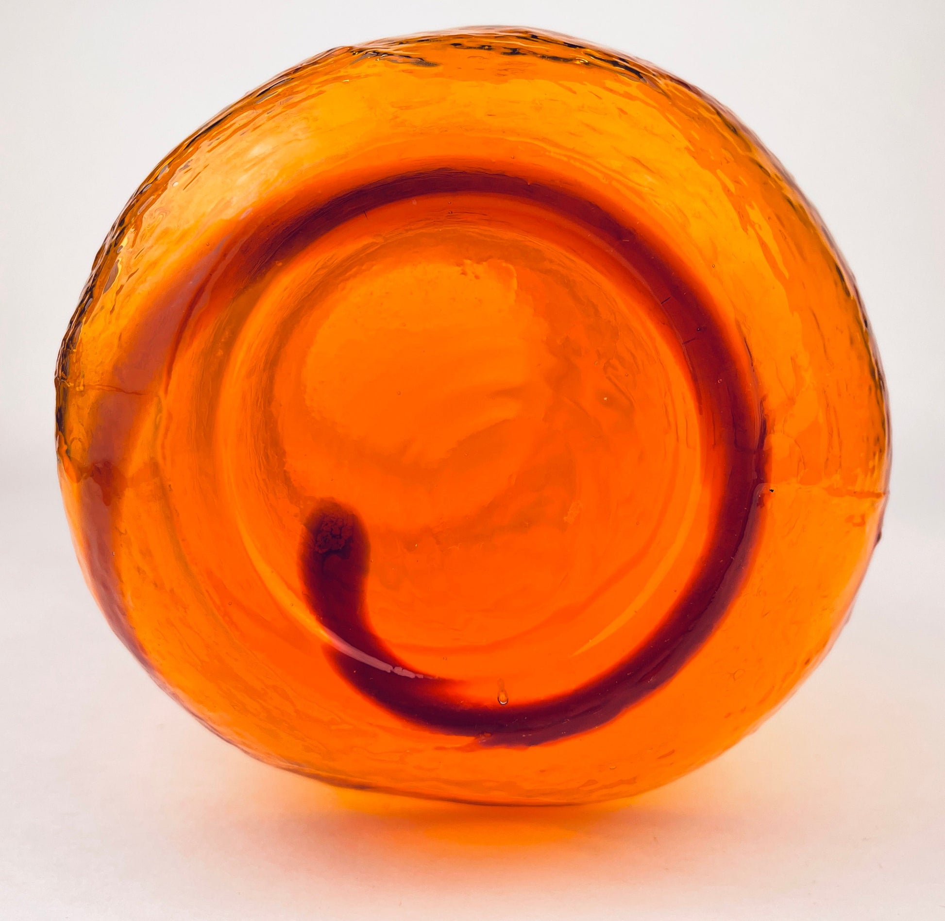 Product image for 'vintage hand blown orange swirl glassware set decanter cups' (view 596836)