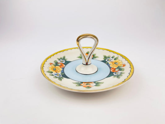 Product image for 'vintage noritake hand painted floral handled jewellery tray made in japan jewellery storage' (view e81882)