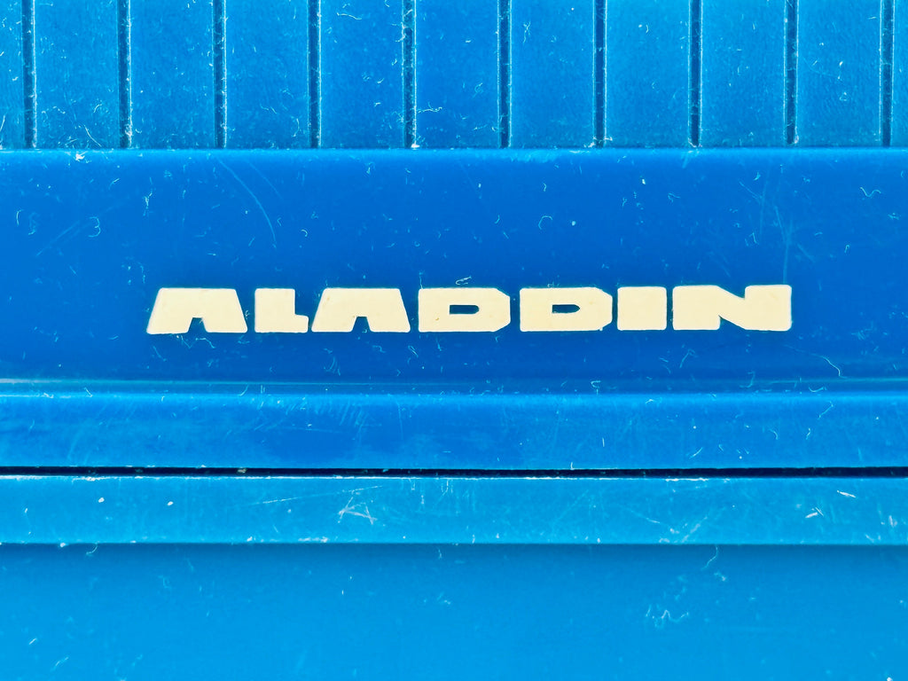 Product image for 'vintage blue plastic aladdin lunch box thermos holder' (view 07a0a3)