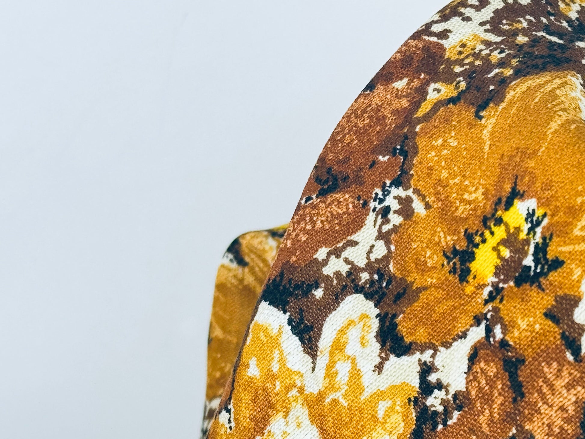 Product image for 'vintage grandmas couch large print floral beige brown fabric material 43 x 150' (view b1aa56)