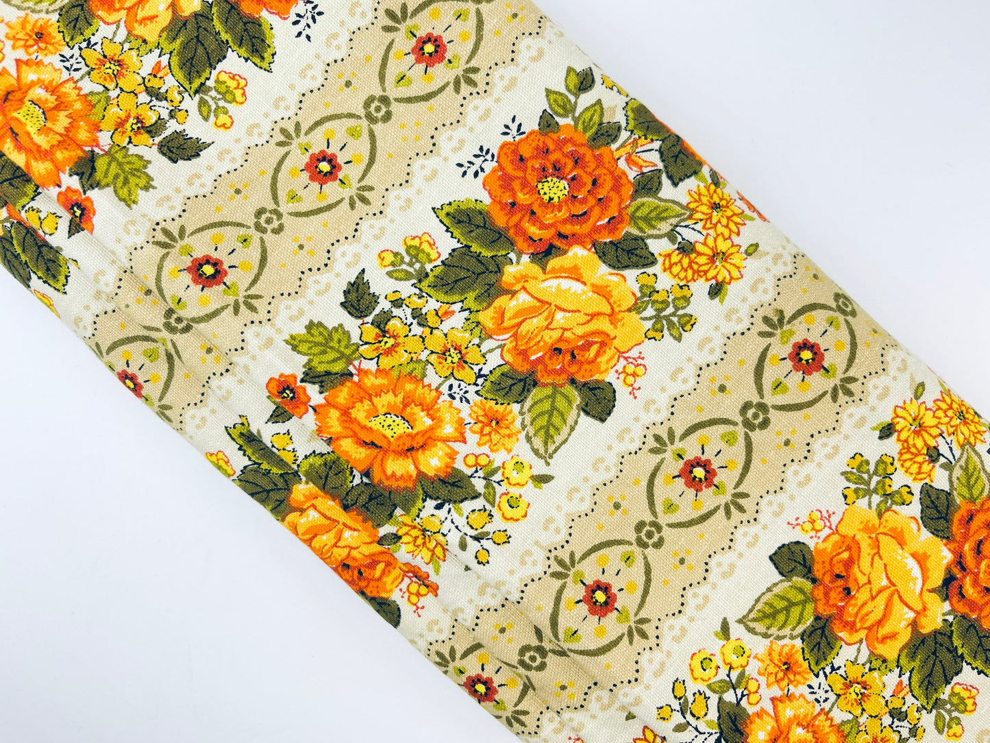 Product image for 'vintage preshrunk floral cotton fabric 43 x 70 house home draperies inc' (view e25d23)