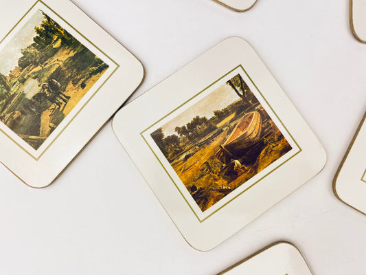 Product image for 'vintage clover leaf coasters set of 6 british art inspired tableware' (view 0ab0c5)