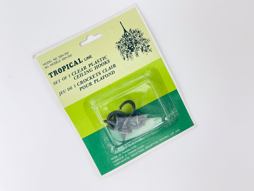 Product image for 'vintage 1970s metal ceiling plant hangers nos with mounting screws' (view 7d298b)