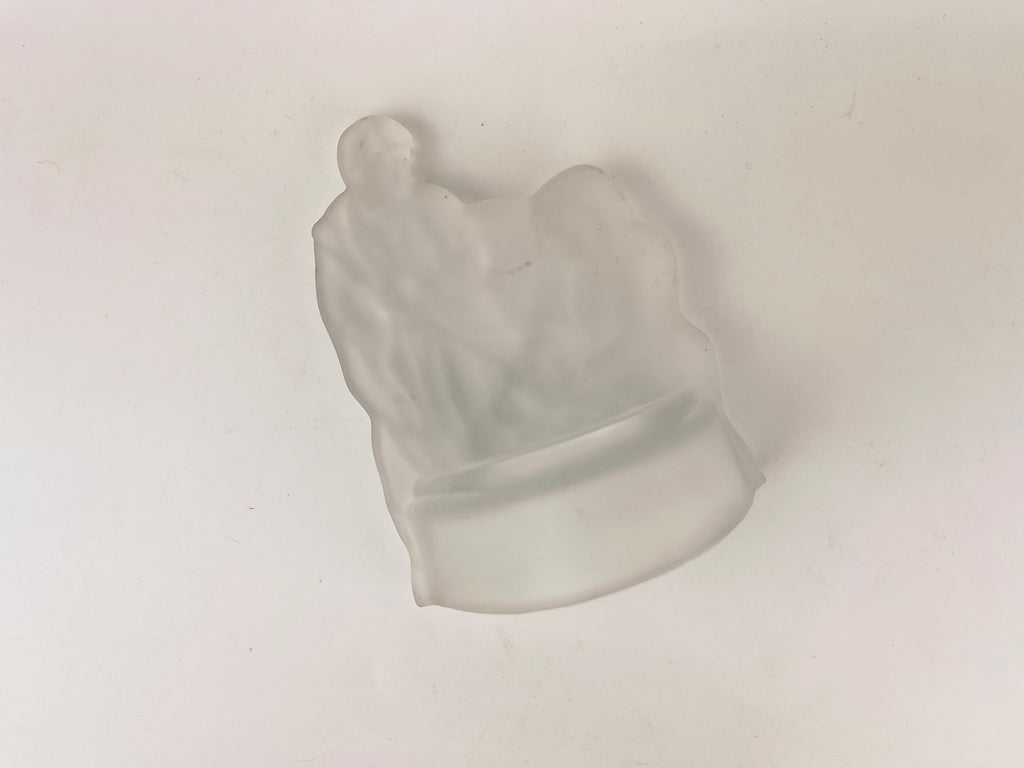 Product image for 'vintage frosted glass christmas votive candleholder mary joseph jesus nativity scene' (view f1a63a)