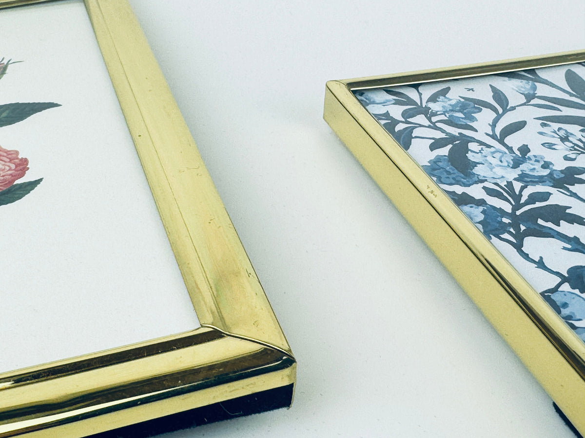 Product image for 'vintage solid brass gold tabletop picture frames 4 x 6 sold separately' (view c9d936)