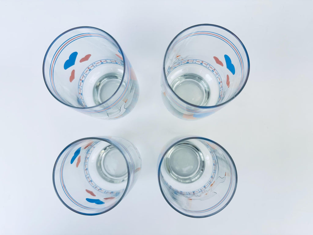 Product image for 'vintage arcopal hearts n geese glasses set of 4 french country charm' (view 0e07cf)