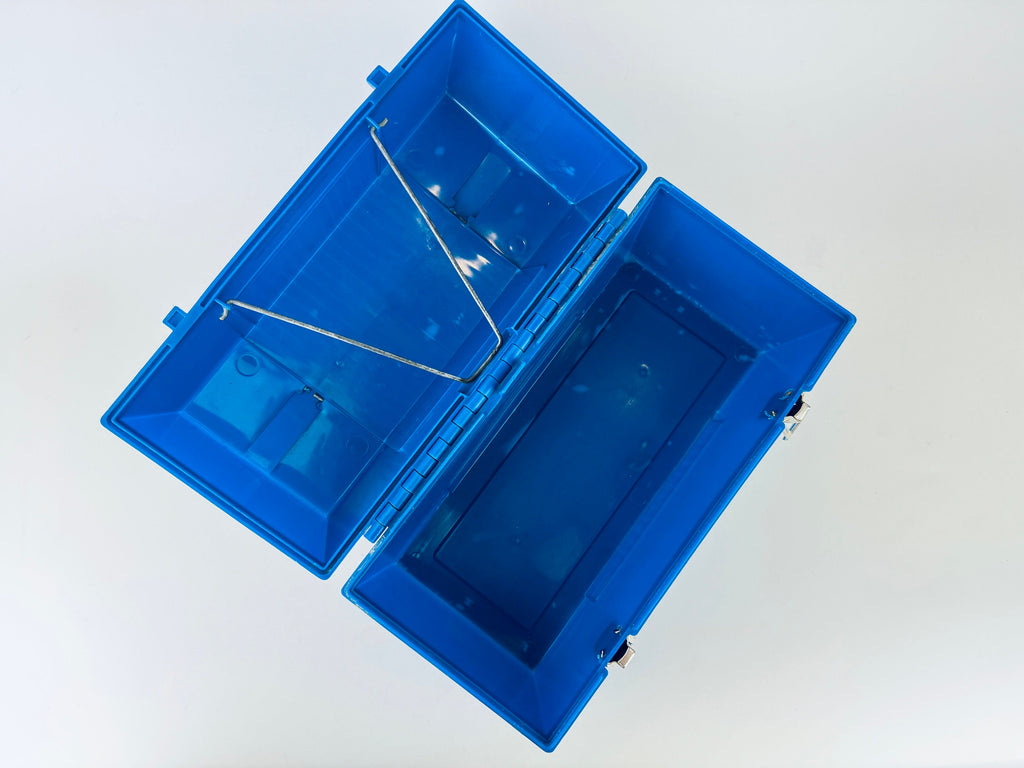 Product image for 'vintage blue plastic aladdin lunch box thermos holder' (view 0baa21)