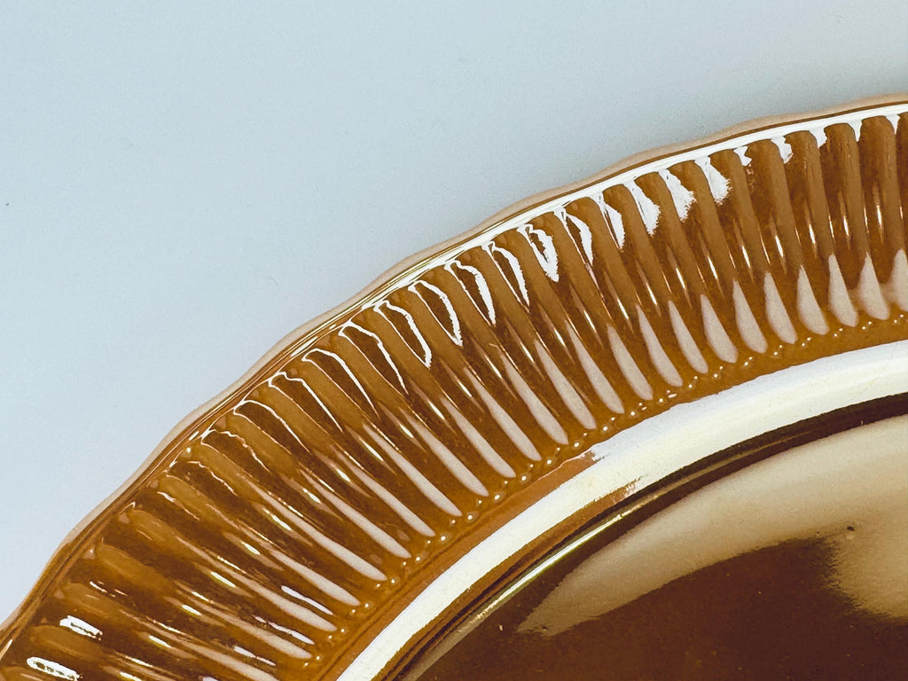 Product image for 'vintage peach lustreware 13 oval serving platter anchor hocking fire king made in usa' (view 347455)