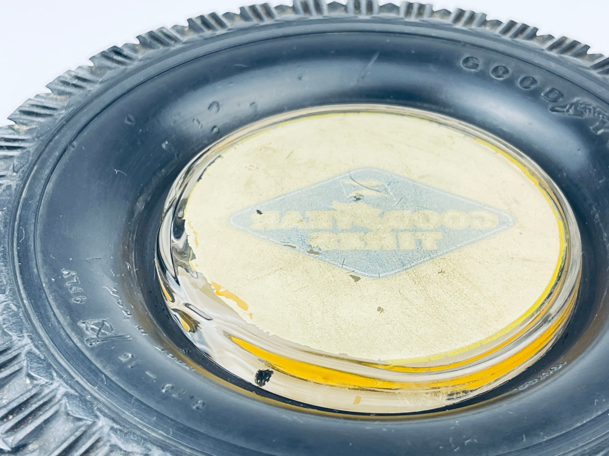 Product image for 'vintage good year tires rubber glass ashtray made in usa' (view eb8bdf)