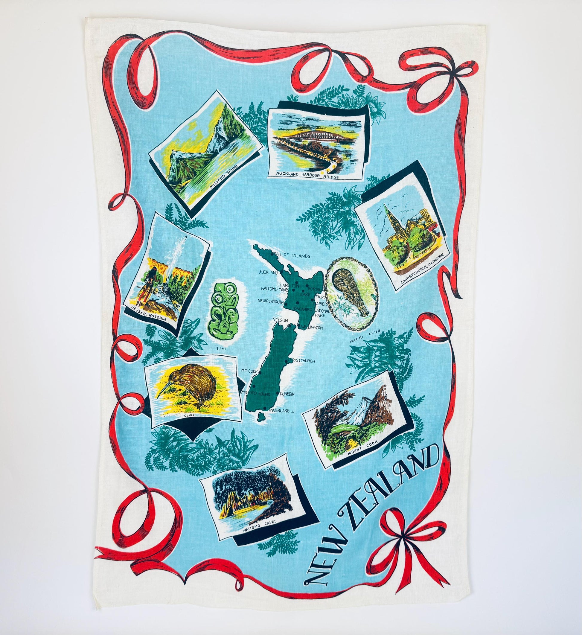 Product image for 'vintage new zealand linen kitchen tea towel new zealand souvenir' (view 93dc92)